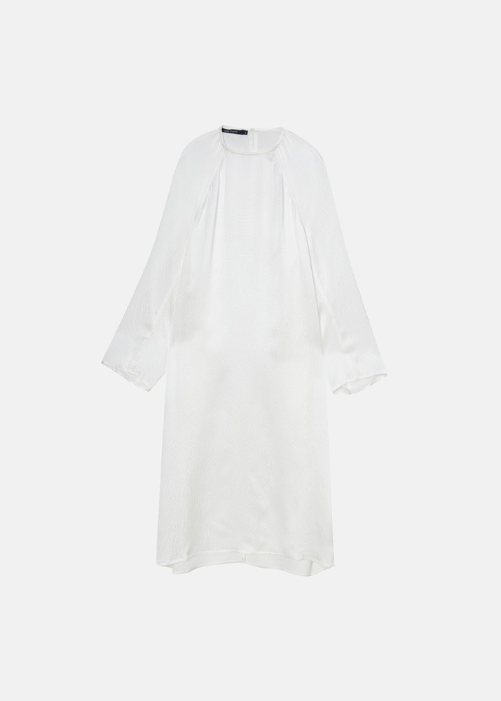 SOFIE D&#039;HOORE _ Long Sleeve Raglan Dress White