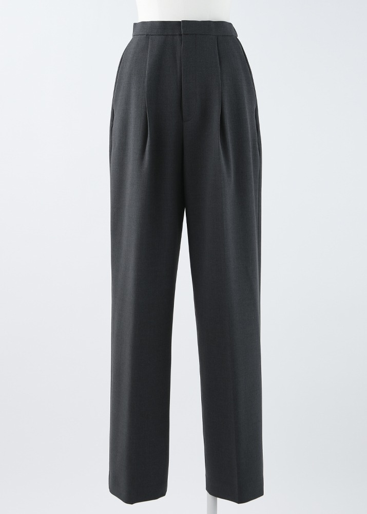 ENFOLD _ Straight Tailored Trousers Charcoal