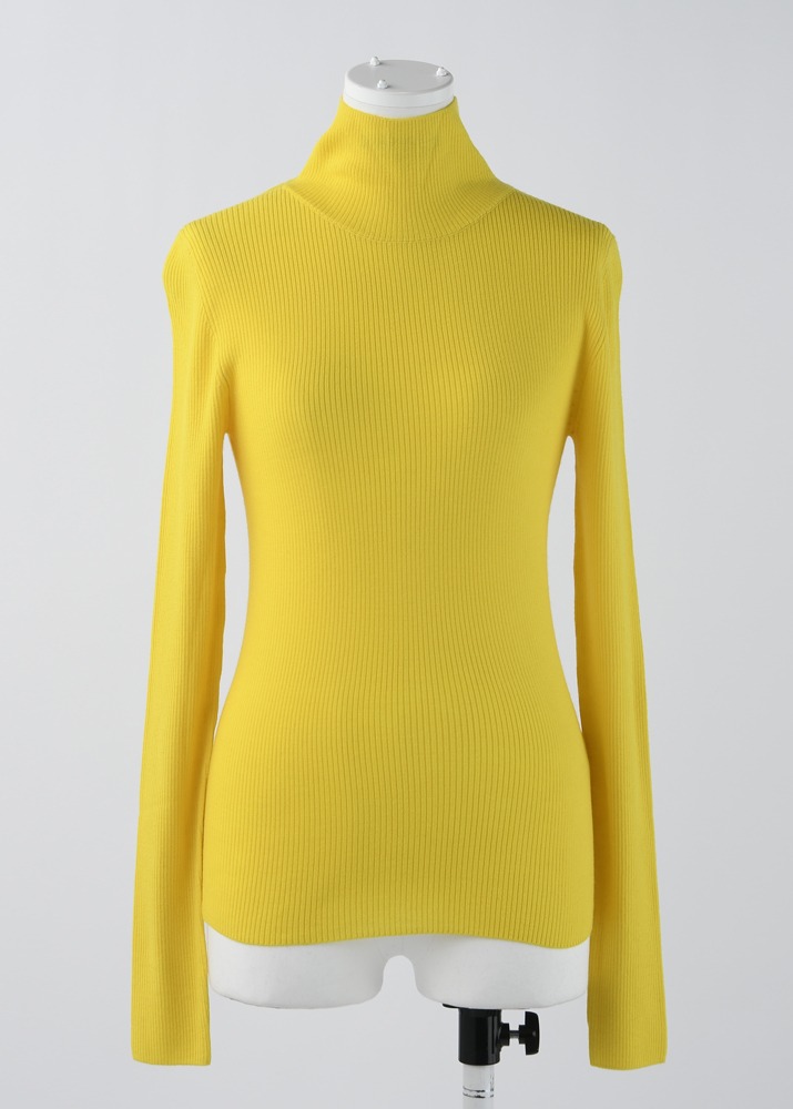 ENFOLD _ High Neck Pullover Yellow
