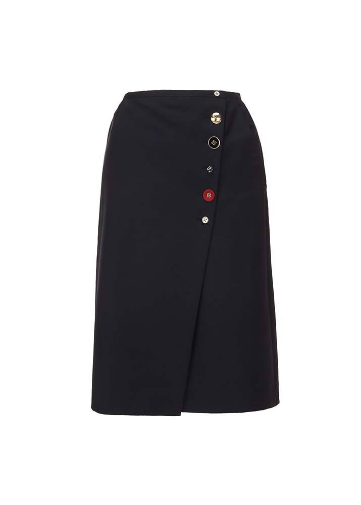 [PORTS1961] Woven Knee Length Skirt