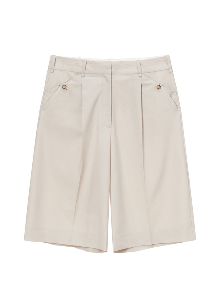 [NEHERA] Tailored Bermuda Shorts Ivory