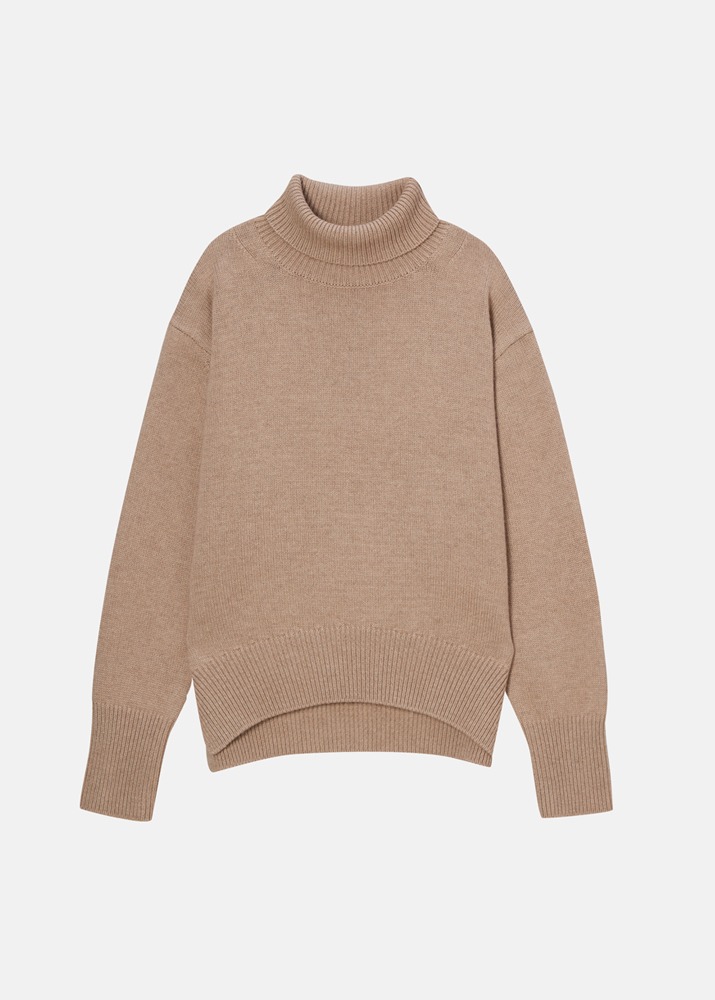 VUE DE PARC _ Turtleneck Sweater Beige