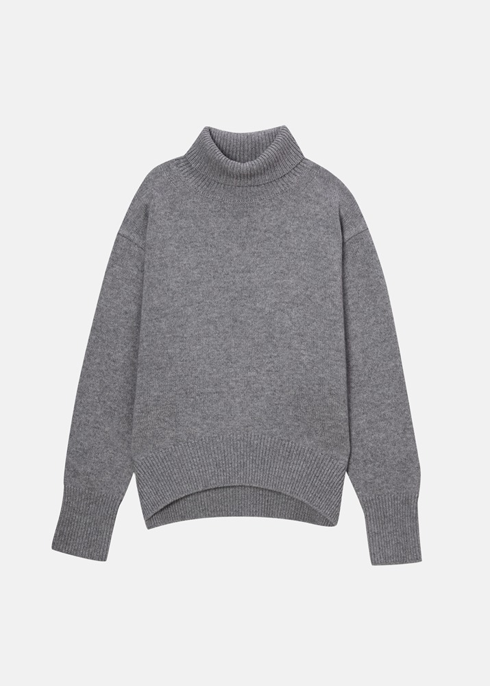 VUE DE PARC _ Turtleneck Sweater Grey