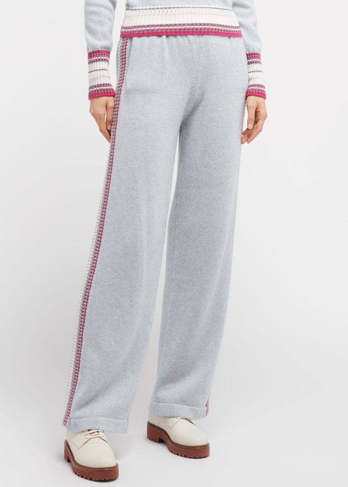 BARRIE _ Trousers In Marled Cashmere