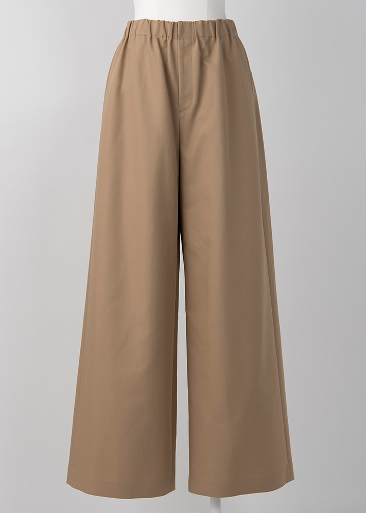 ENFOLD _ Cotton Double Wide Trousers Beige