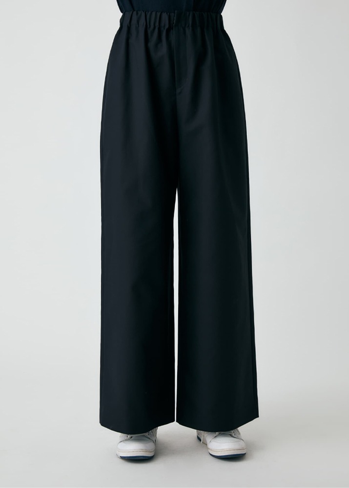 ENFOLD _ Cotton Double Wide Trousers Navy