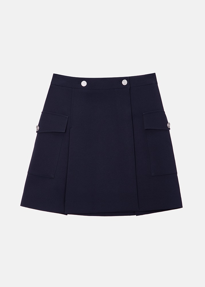[VUE DU PARC] Botton Pocket Skirt