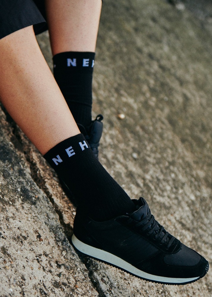 Functional Sport Socks With Nehera Logo Black