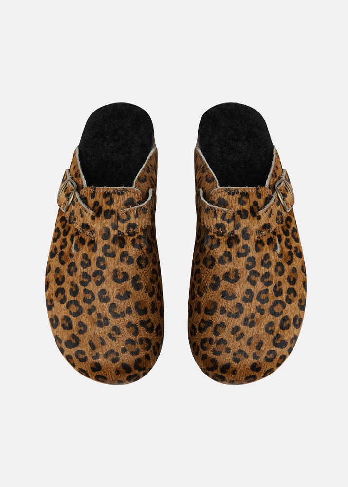 Fur Slippers Leopard Baio
