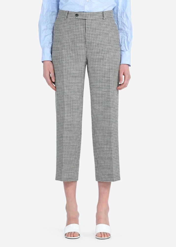 [N˚21] Checked Straight-Leg Trousers