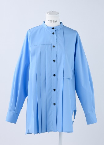 [ENFOLD] Asymmetry Shirt Blue