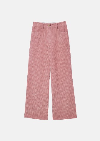 [VUE DU PARC] Corduroy Wide Pants Pink