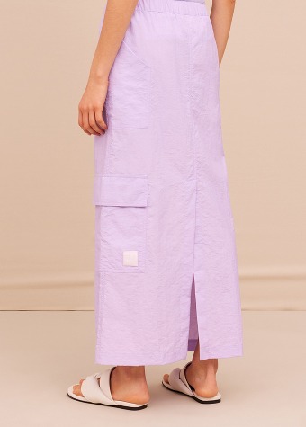 [ERIKA CAVALLINI] Nylon Skirt Purple