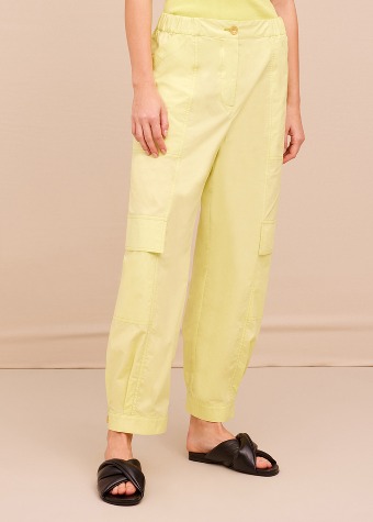 [ERIKA CAVALLINI] Poplin Trousers Yellow