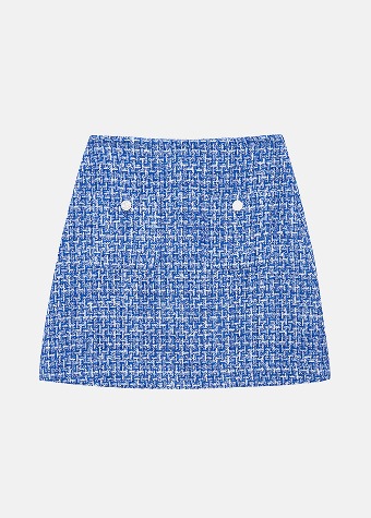 [VUE DU PARC] Tweed Pocket Skirt