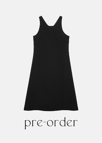 ■ Pre-Order ■ [VUE DU PARC] Back Ribbon Sleeveless Long Dress