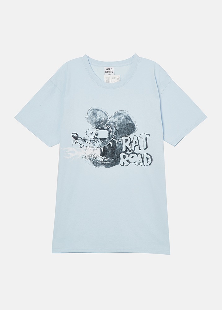 Man T-Shirt Strong Washed Sky_Rat Road