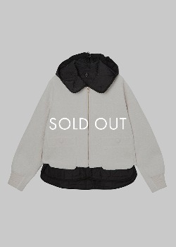 [VUE DU PARC] Wool Blend Detachable Liner Bookle Jacket Black