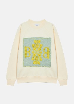[BARRIE] Sweater With Barrie Knitted Patch Yellow